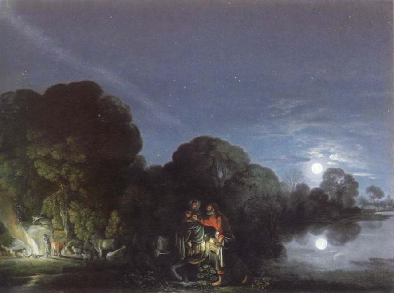 Adam Elsheimer flight into egypt oil painting picture